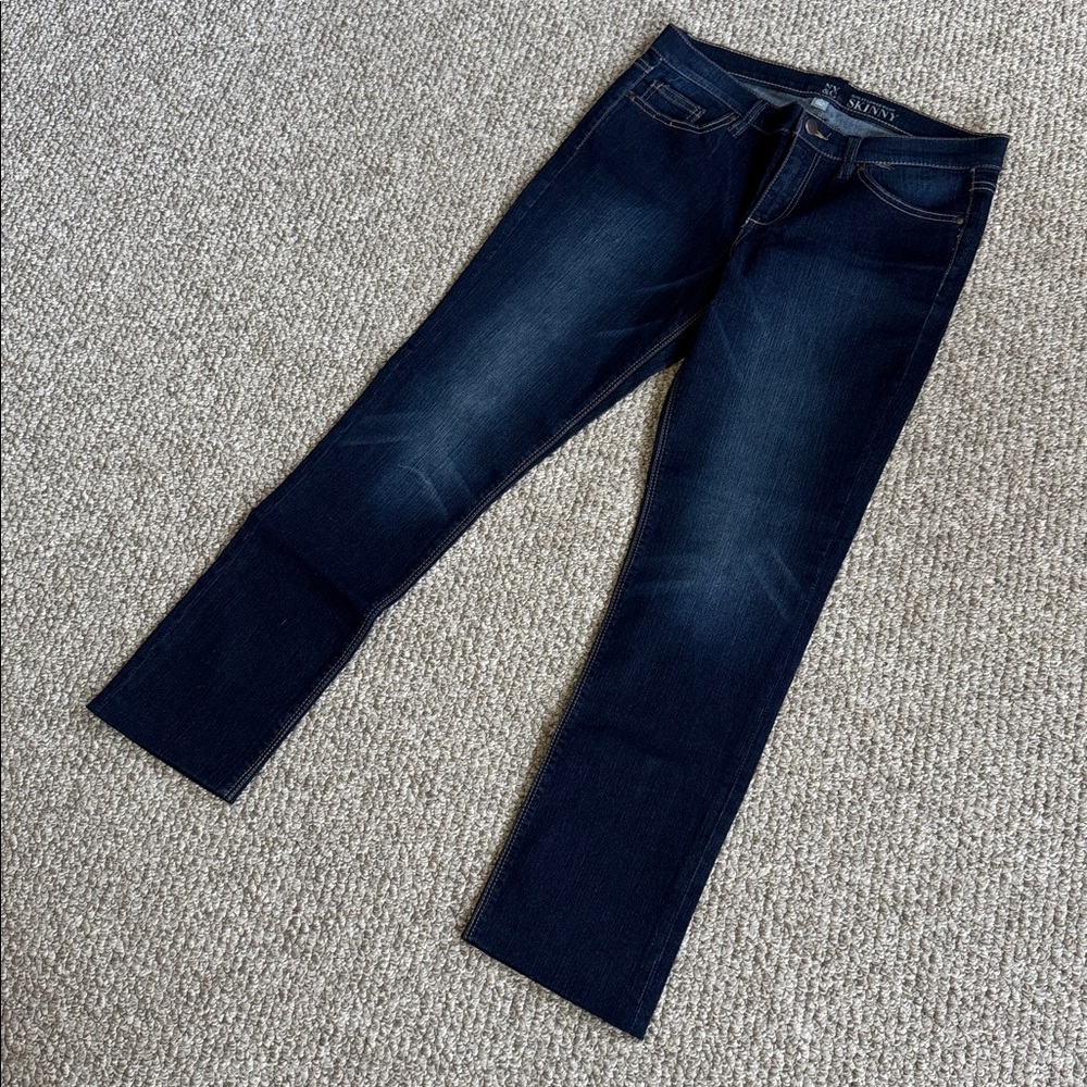 New York & Company Skinny Jeans - Dark Wash Blue